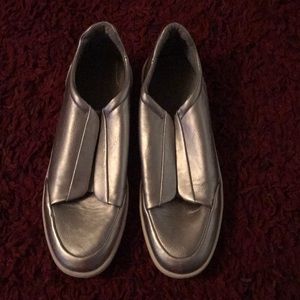 Silver Zara flats